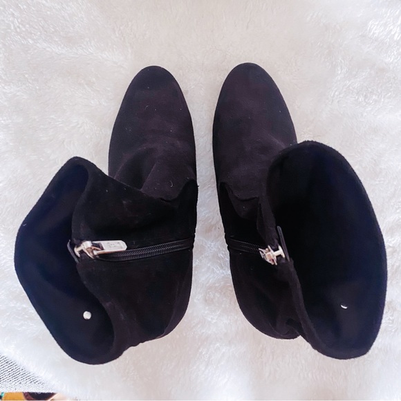 Sam Edelman Circus Black Suede Booties - Picture 2 of 3